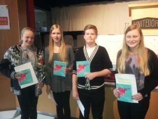 Þátttakendur Öxarfjarðarskóla í­ keppninni