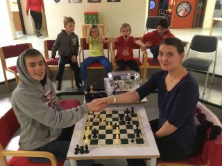 Skák í­ hávegum höfð í­ Öxarfjarðarskóla