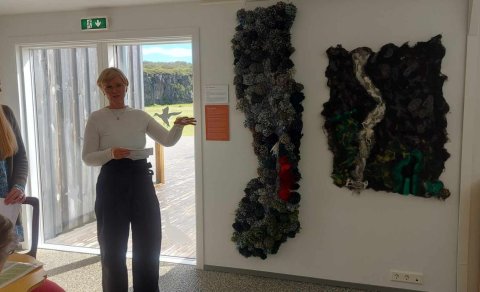 Eldur, ís og mjúkur mosi í Gljúfrastofu