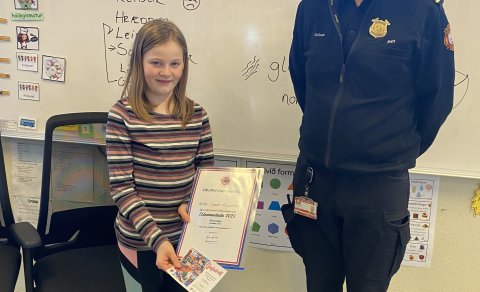 Vinningshafi í eldvarnargetraun