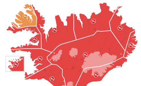 Rauð veðurviðvörun